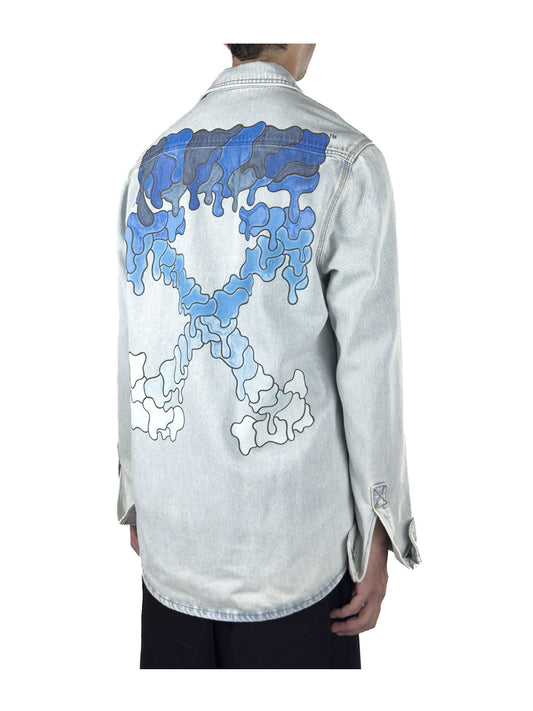SS21 Marker Denim Shirt "Vintage Fl"