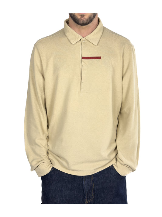 Prada Polo long sleeve beige