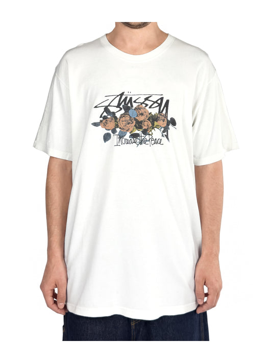 Stussy T-Shirt ipt roses tee white