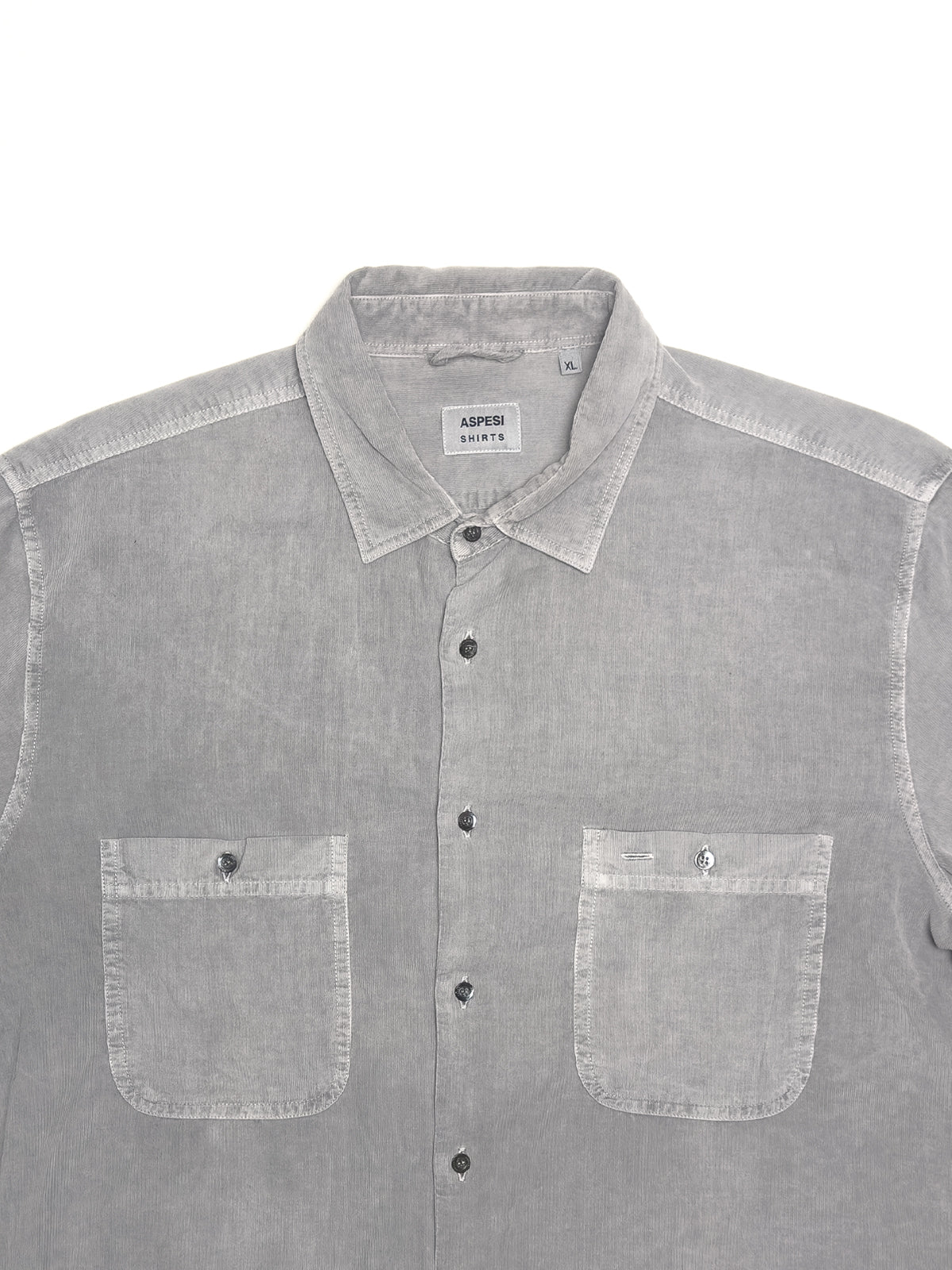 ASPESI Model C Garment-Dyed Baby Cord Shirt
