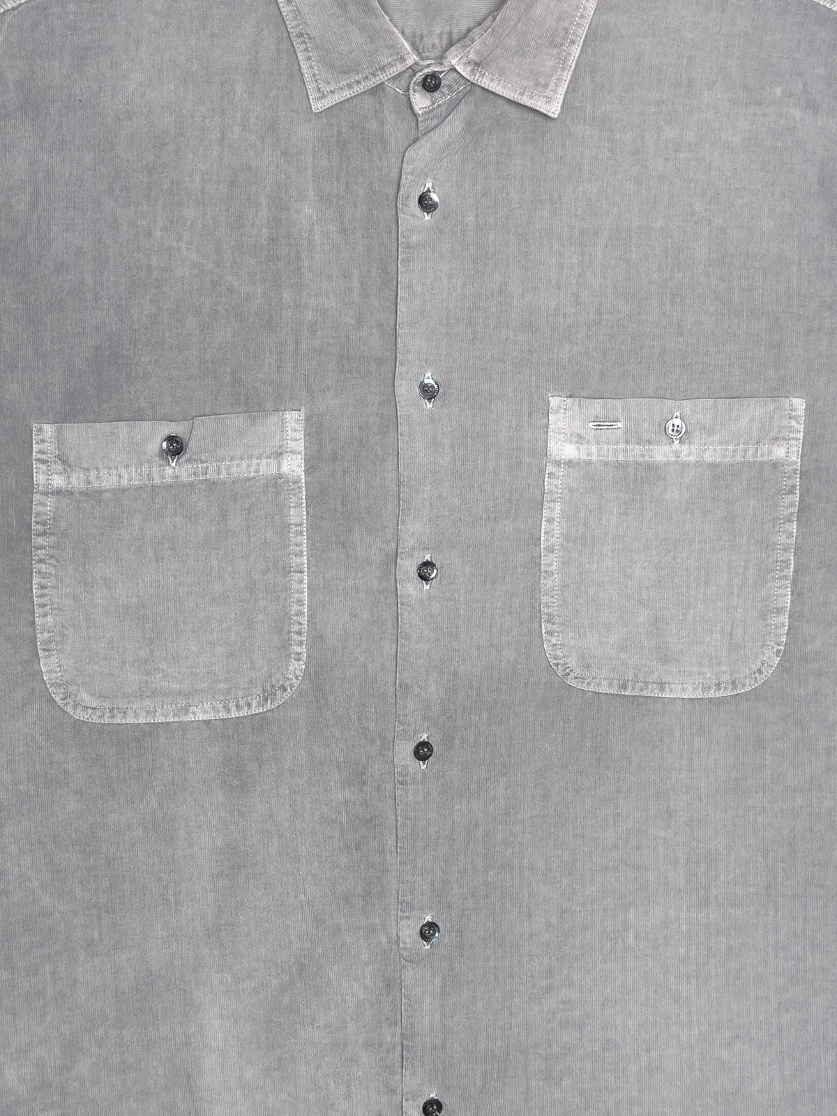 ASPESI Model C Garment-Dyed Baby Cord Shirt