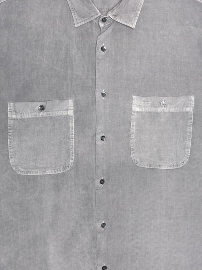 ASPESI Model C Garment-Dyed Baby Cord Shirt