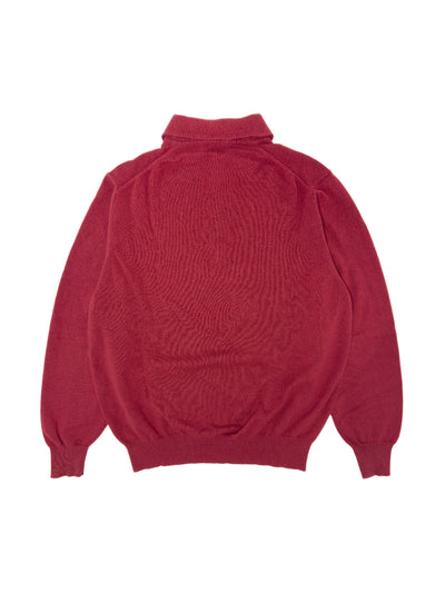 BRUNELLO CUCCINELLI 100% Cashmere Long Sleeve Polo Sweater