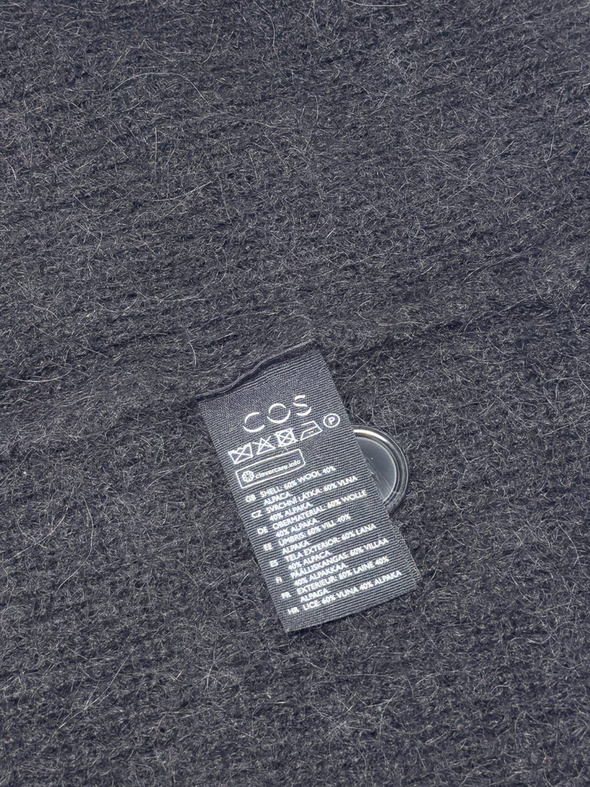 COS Oversized Wool Alpaca Blend Cardigan