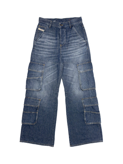 D-Sire Wide Leg Cargo Jeans