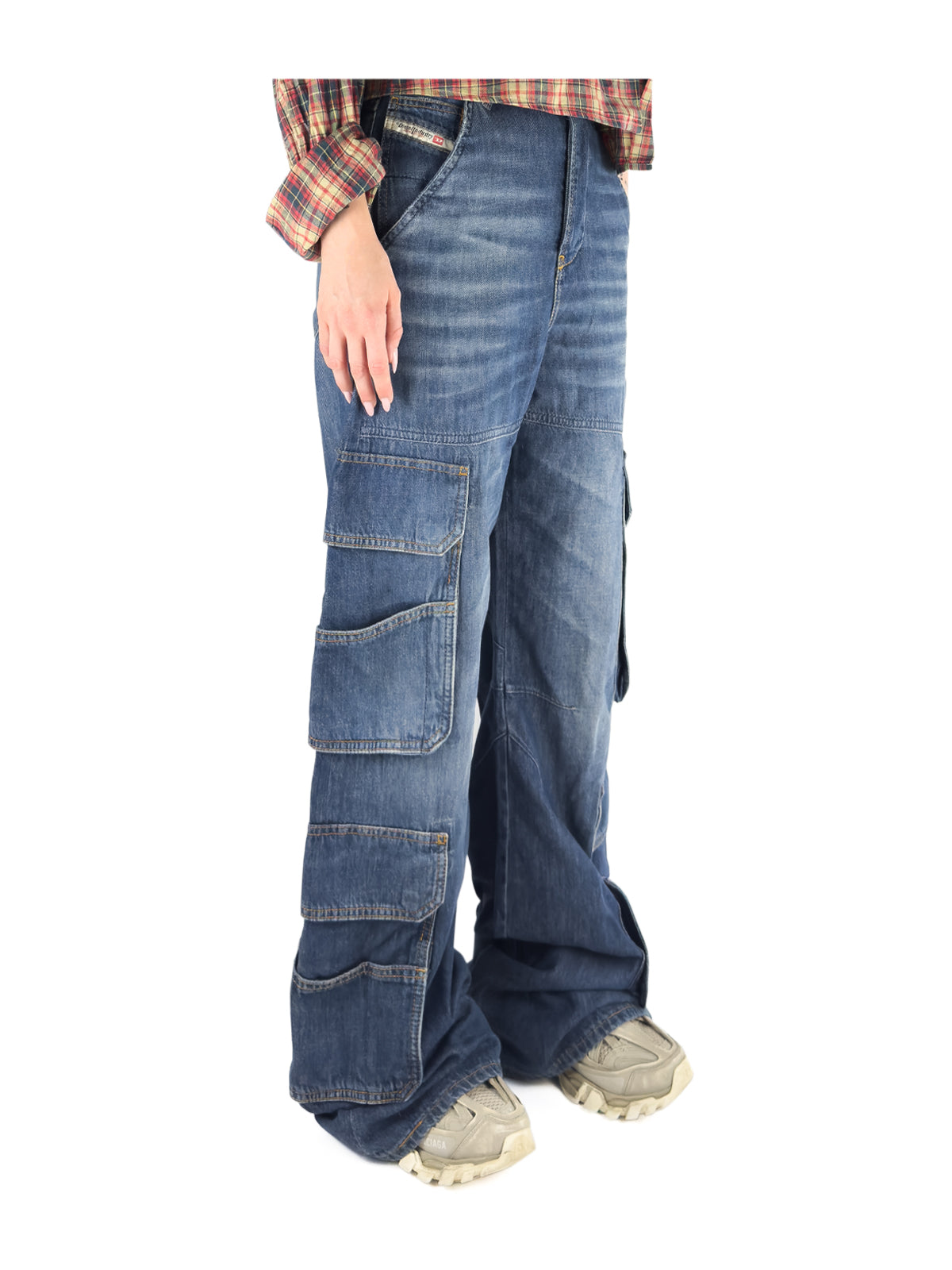 D-Sire Wide Leg Cargo Jeans