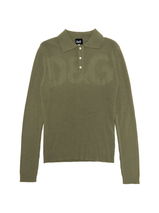 DOLCE & GABBANA Knit Polo Sweater