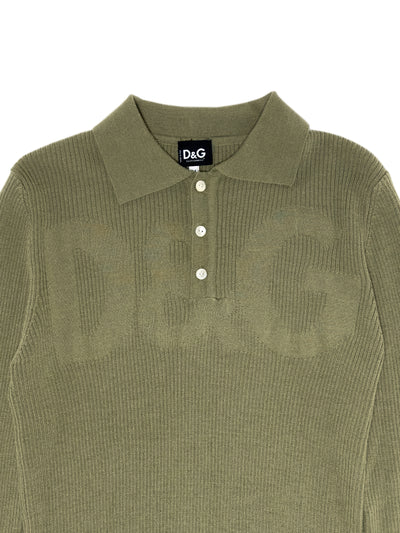 DOLCE & GABBANA Knit Polo Sweater