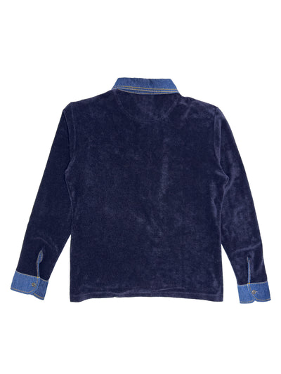DOLCE & GABBANA Velour Rugby Polo Shirt