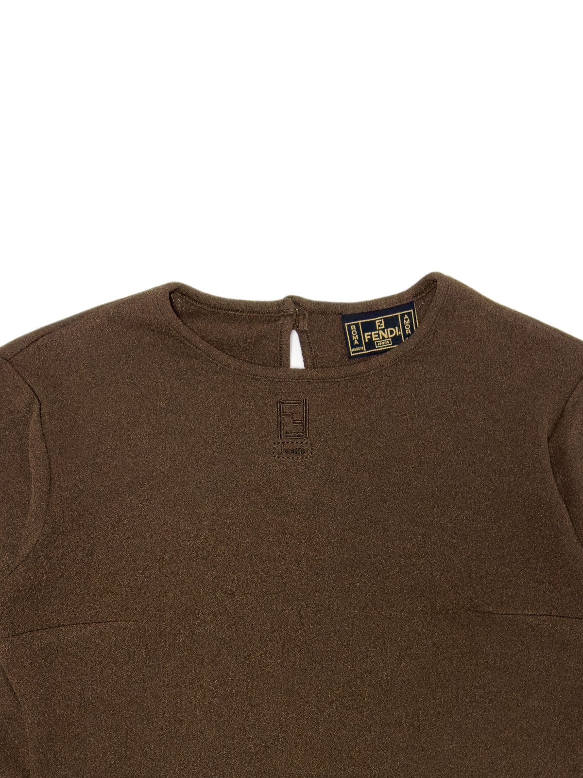 FENDI Jeans 90s "Roma Amor" Long Sleeve Top