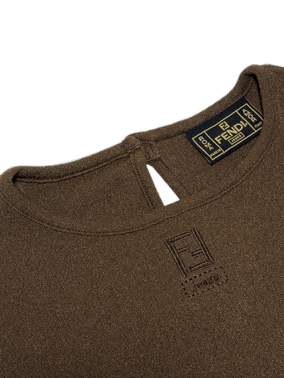 FENDI Jeans 90s "Roma Amor" Long Sleeve Top