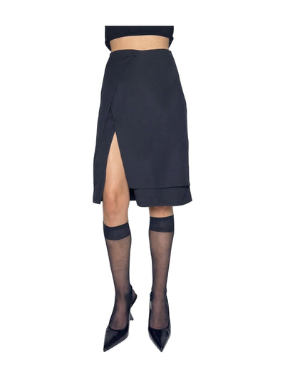 VERSACE 90s Layered Pencil Skirt