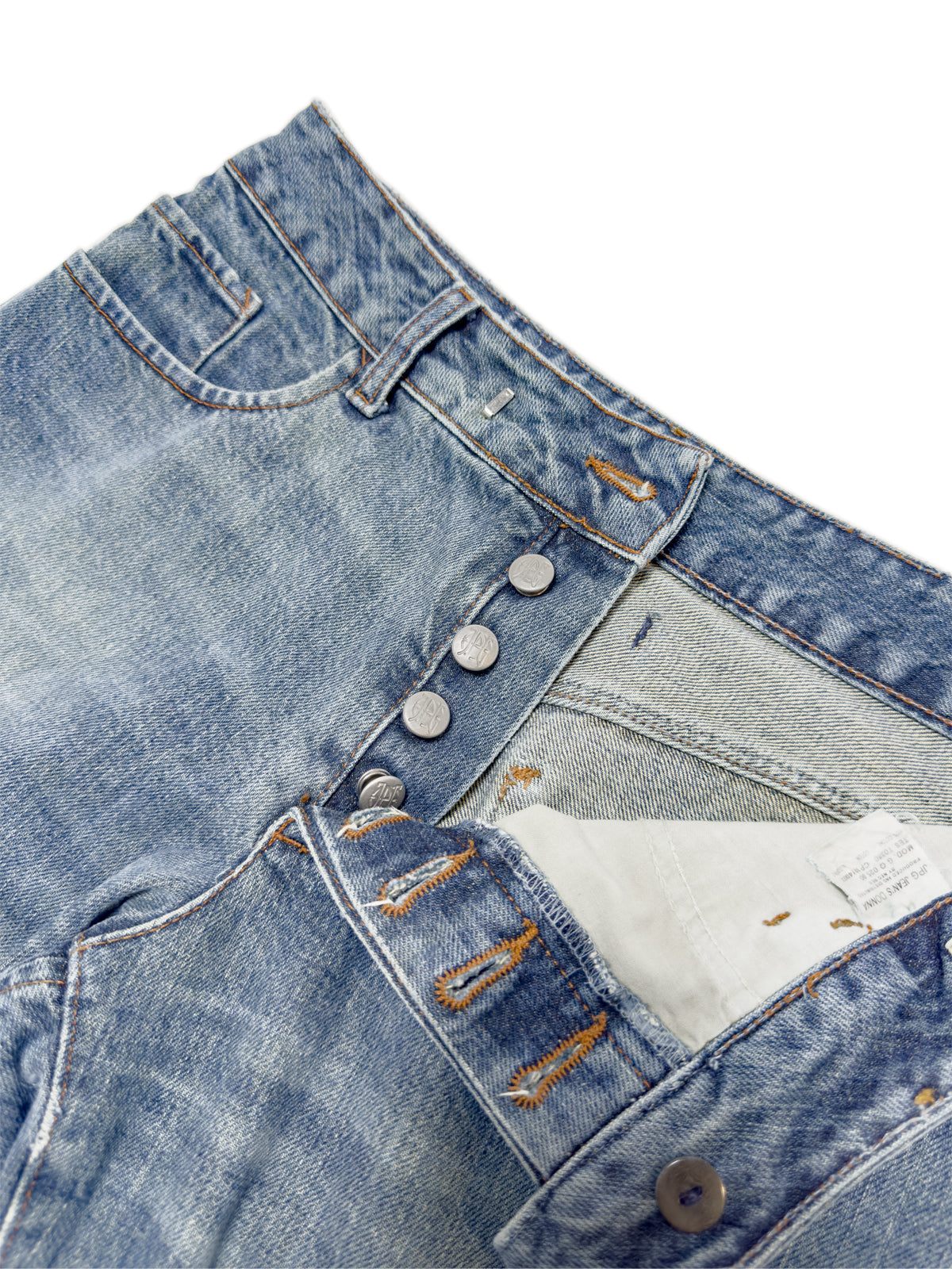 JEAN PAUL GAULTIER 00s Shield Pocket Jeans (Mod. GQ02500)