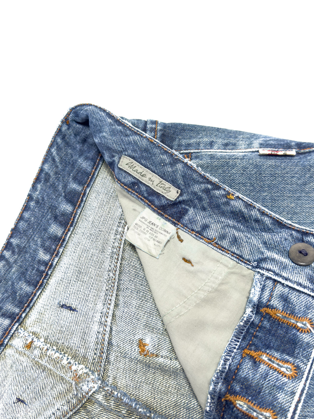 JEAN PAUL GAULTIER 00s Shield Pocket Jeans (Mod. GQ02500)
