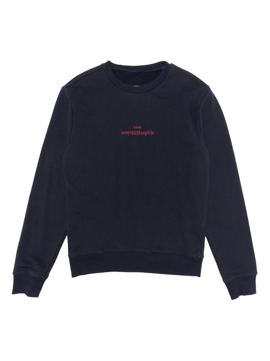 MAISON MARGIELA Embroidered Logo Crewneck Sweatshirt