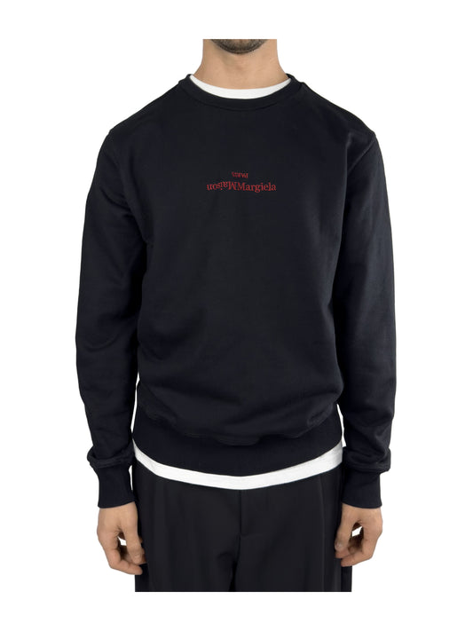 MAISON MARGIELA Embroidered Logo Crewneck Sweatshirt