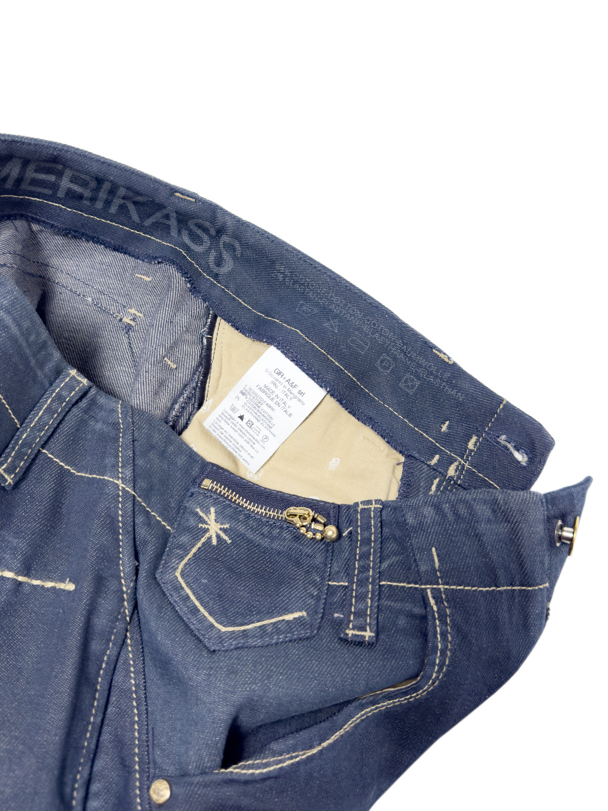 MARITHÉ + FRANÇOIS GIRBAUD 2003 'Amerikass' Low-Rise Bootcut Jeans