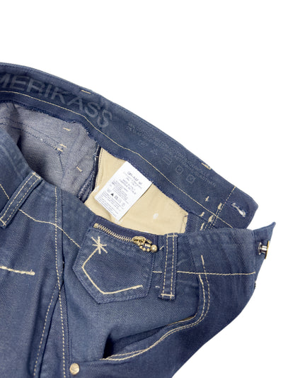 MARITHÉ + FRANÇOIS GIRBAUD 2003 'Amerikass' Low-Rise Bootcut Jeans