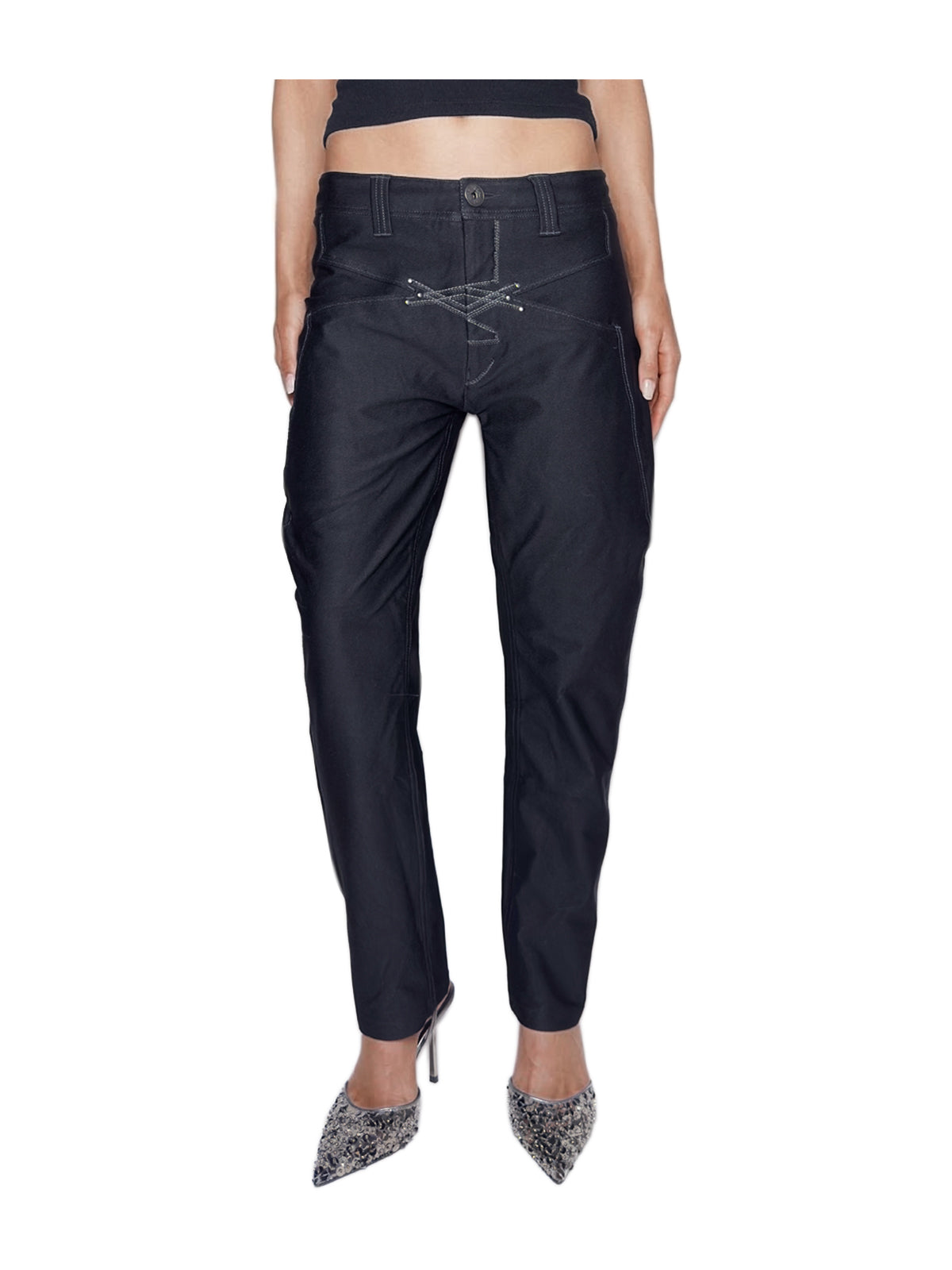 MARITHÉ + FRANÇOIS GIRBAUD "Le Casual" Corset Jodhpur Pants