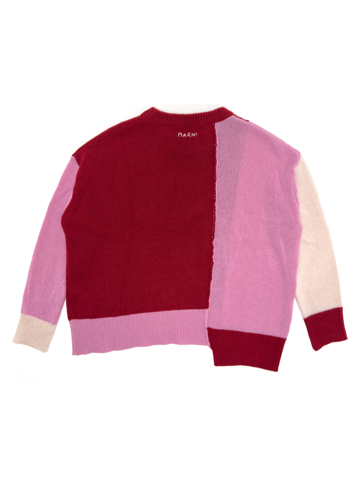 MARNI Color Block Cashmere Sweater Modern