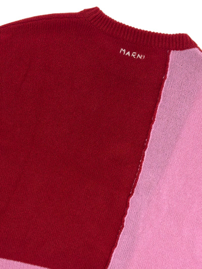 MARNI Color Block Cashmere Sweater Modern
