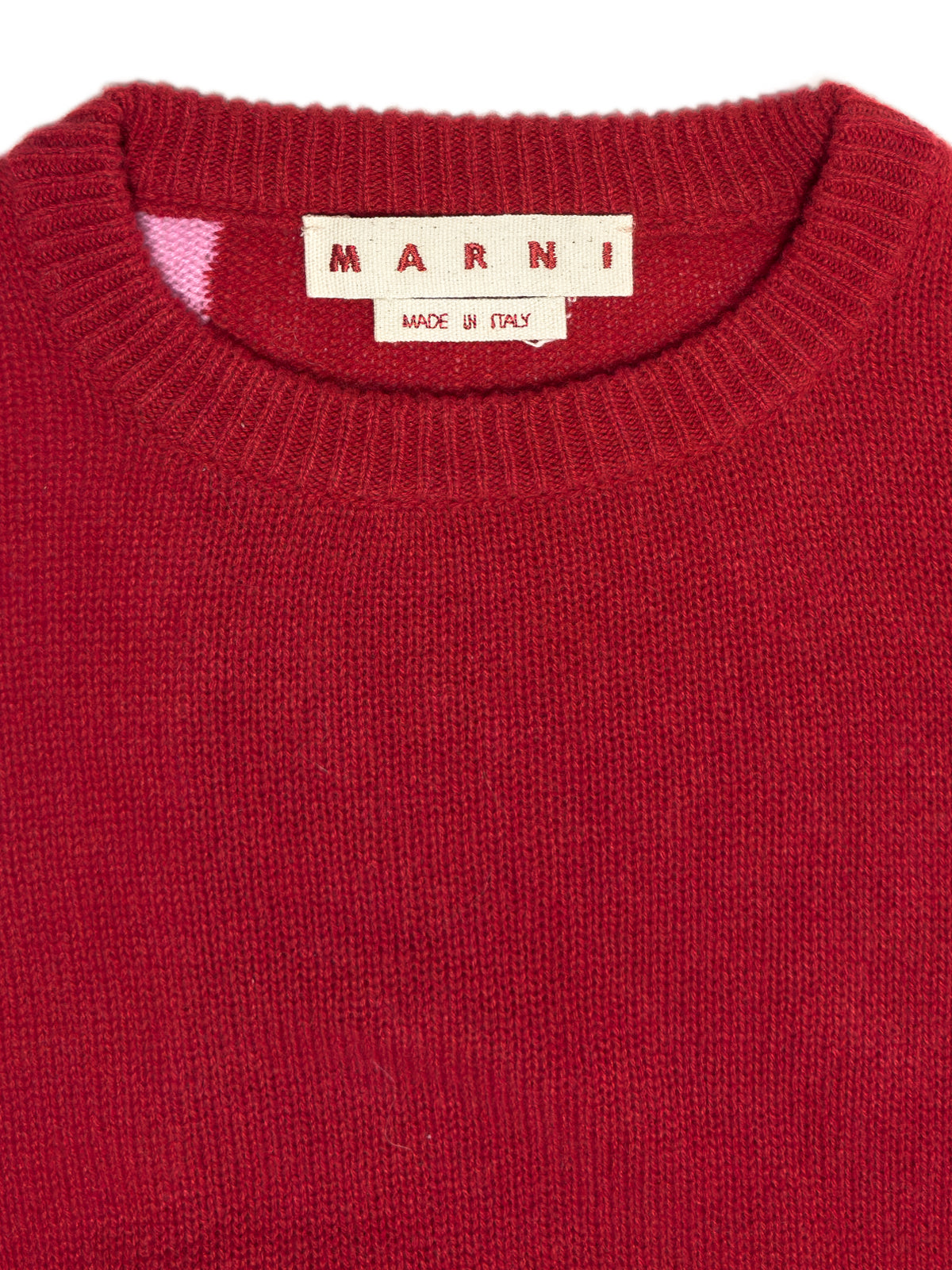 MARNI Color Block Cashmere Sweater Modern