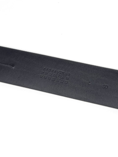 Mirror-Effect Metallic Silver Belt