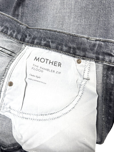 MOTHER The Rambler Zip Flood Jeans
