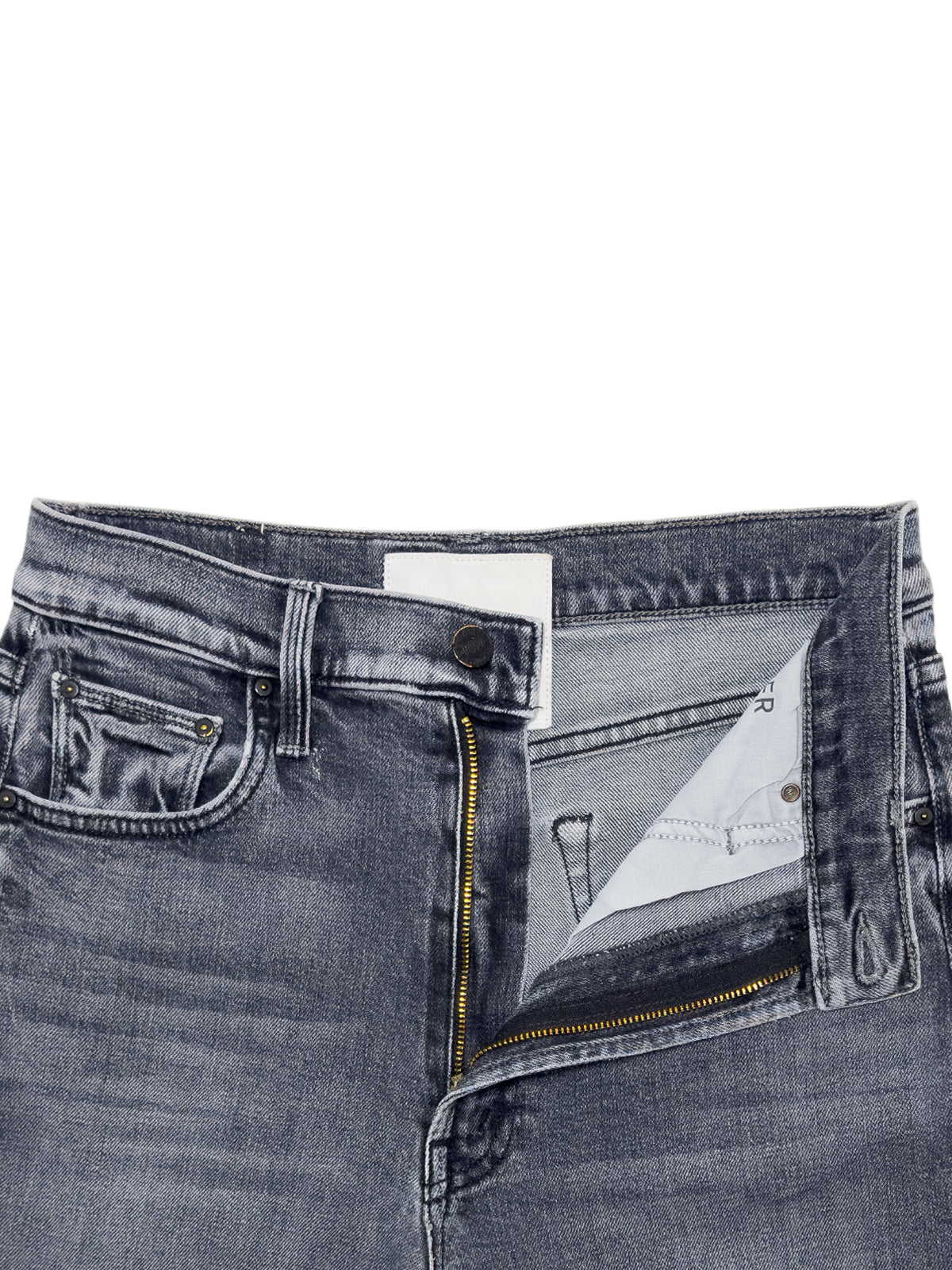 MOTHER The Rambler Zip Flood Jeans