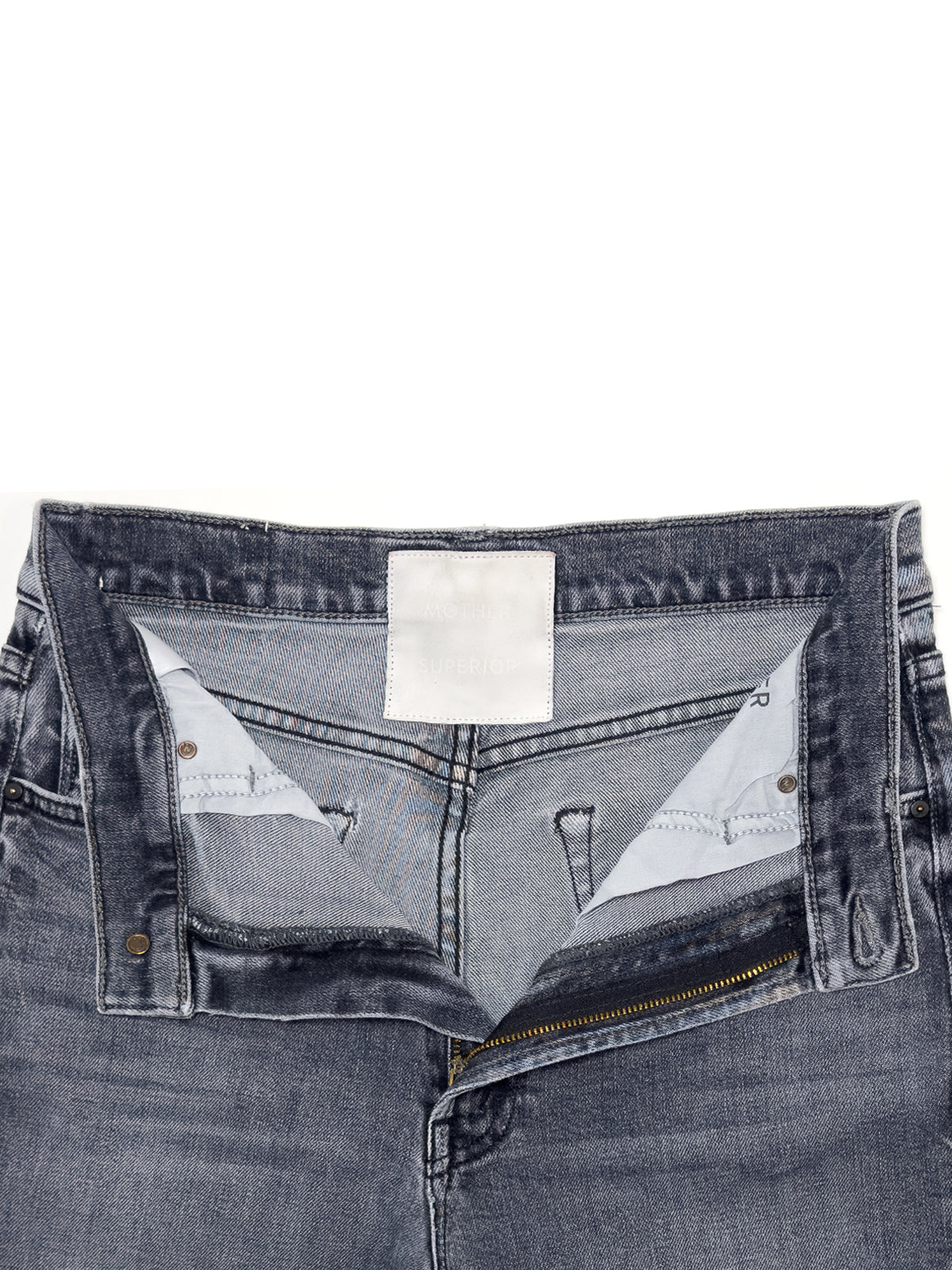 MOTHER The Rambler Zip Flood Jeans