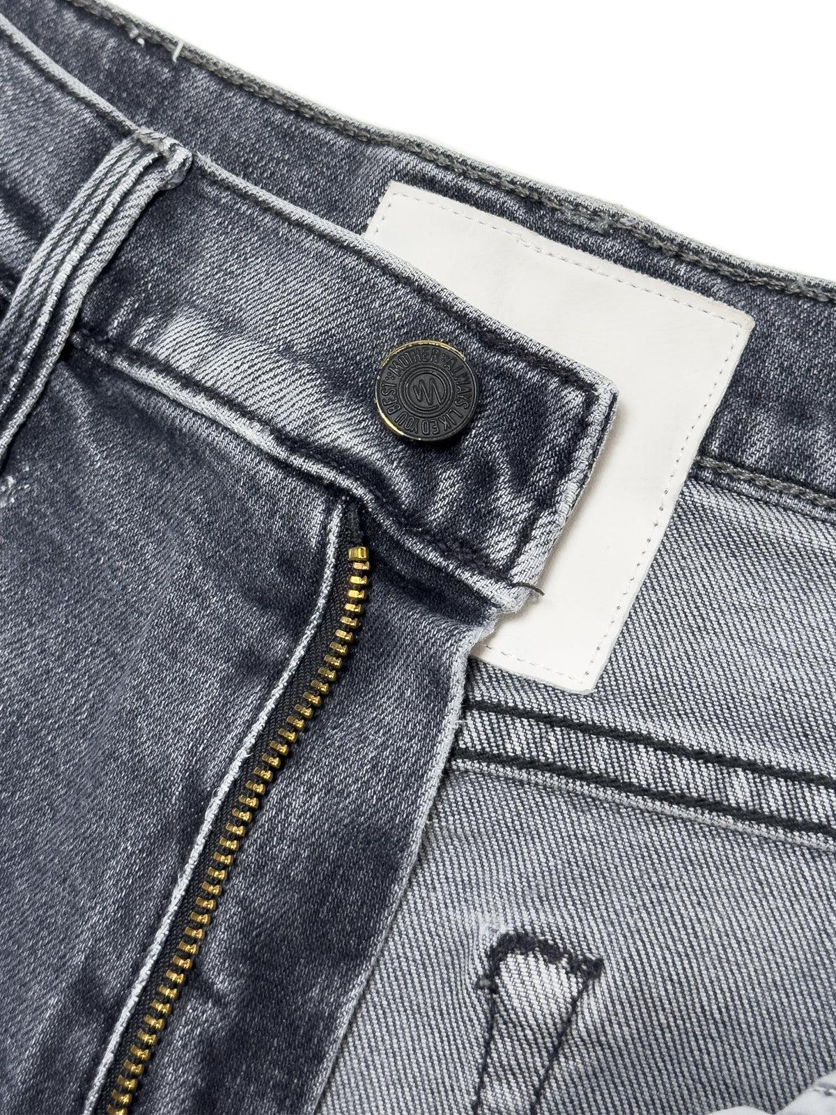 MOTHER The Rambler Zip Flood Jeans
