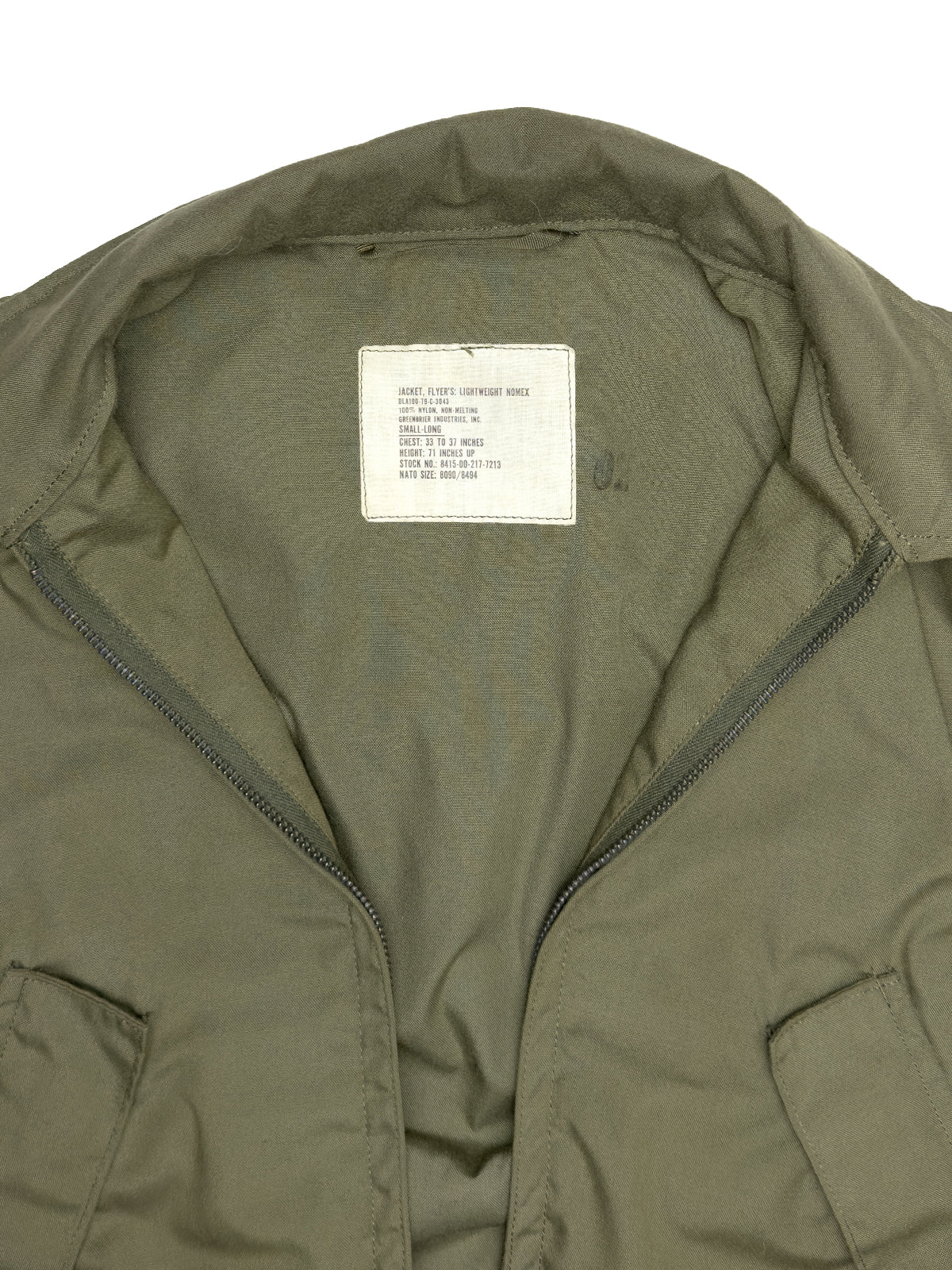 NOMEX US Military 1979 NOMEX Flyer's Lightweight Jacket