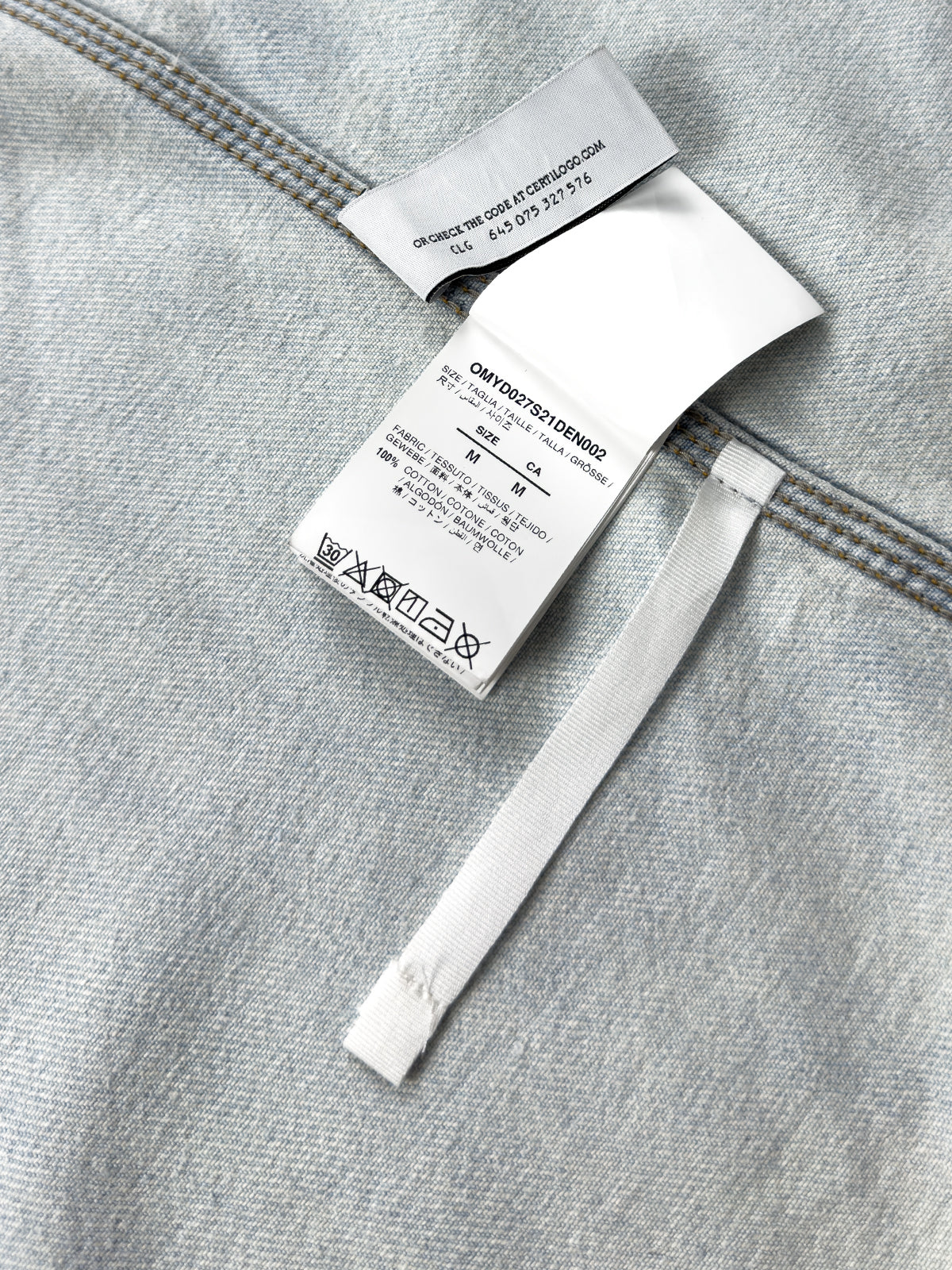 SS21 Marker Denim Shirt "Vintage Fl"