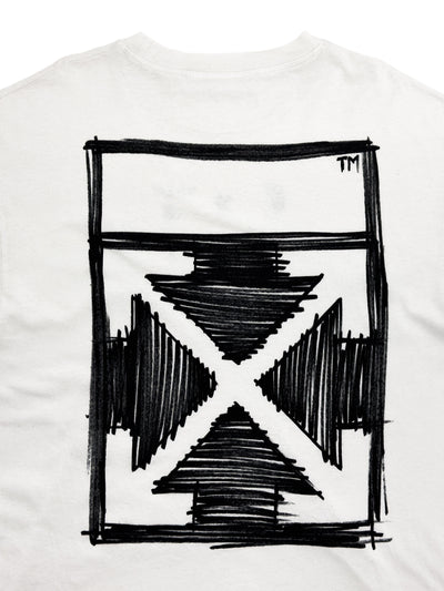 Off-White T-shirt Sketch Arrow Logo