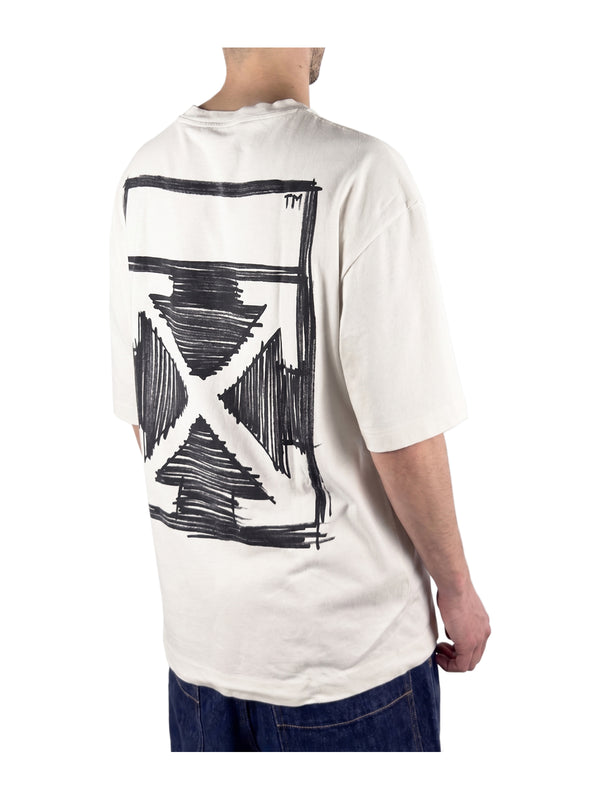 Sketch Arrow Logo Graphic T-Shirt - retro