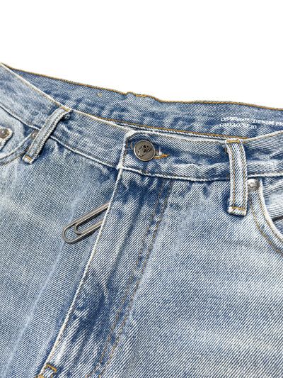 OFF-WHITE FW20 Paperclip Jeans Bleach Wash