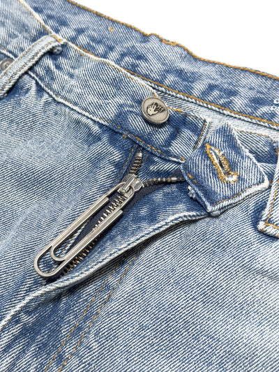 OFF-WHITE FW20 Paperclip Jeans Bleach Wash