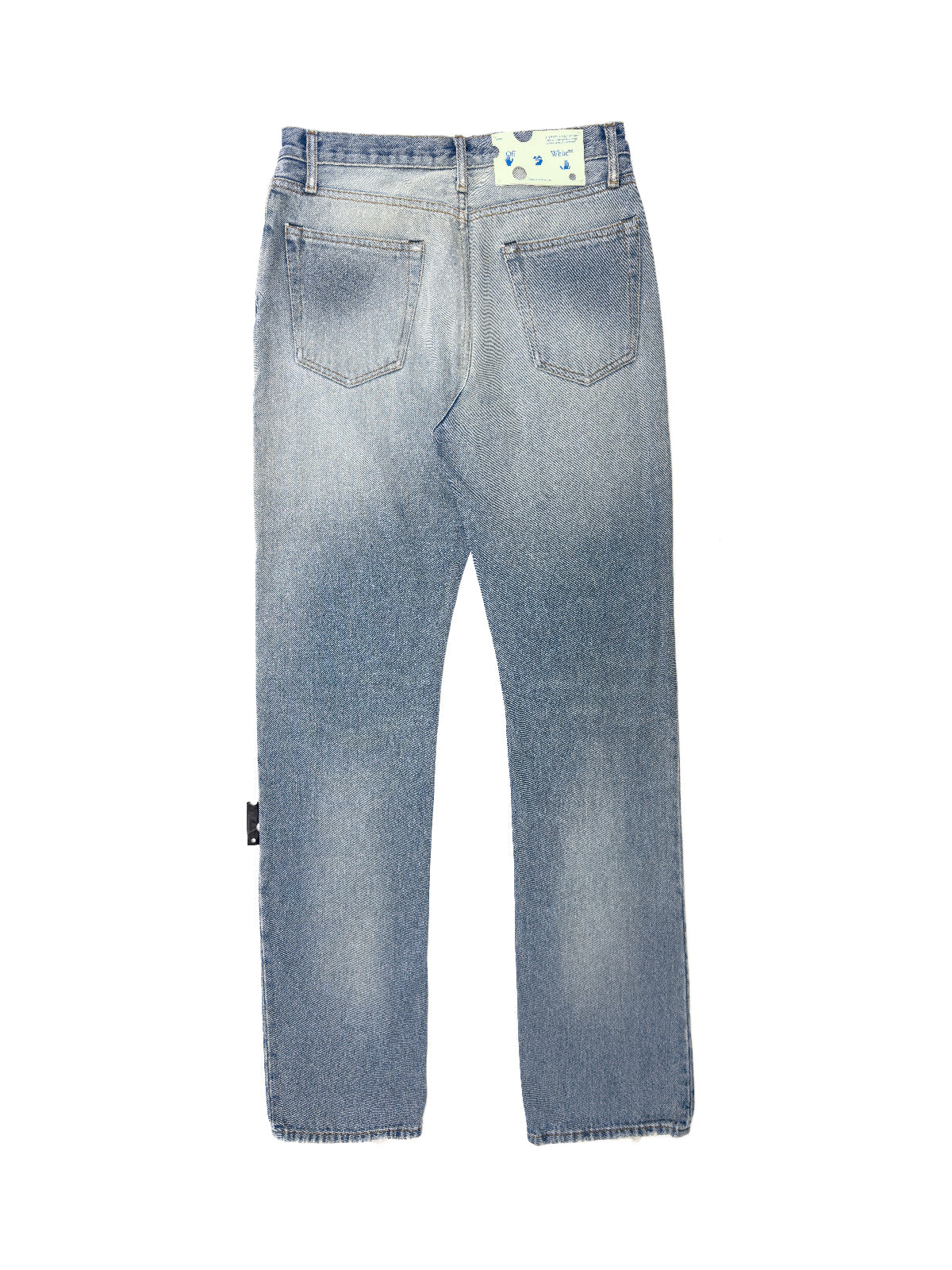 OFF-WHITE FW20 Paperclip Jeans Bleach Wash