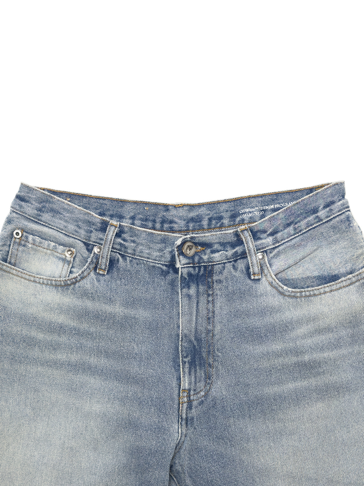 OFF-WHITE FW20 Paperclip Jeans Bleach Wash