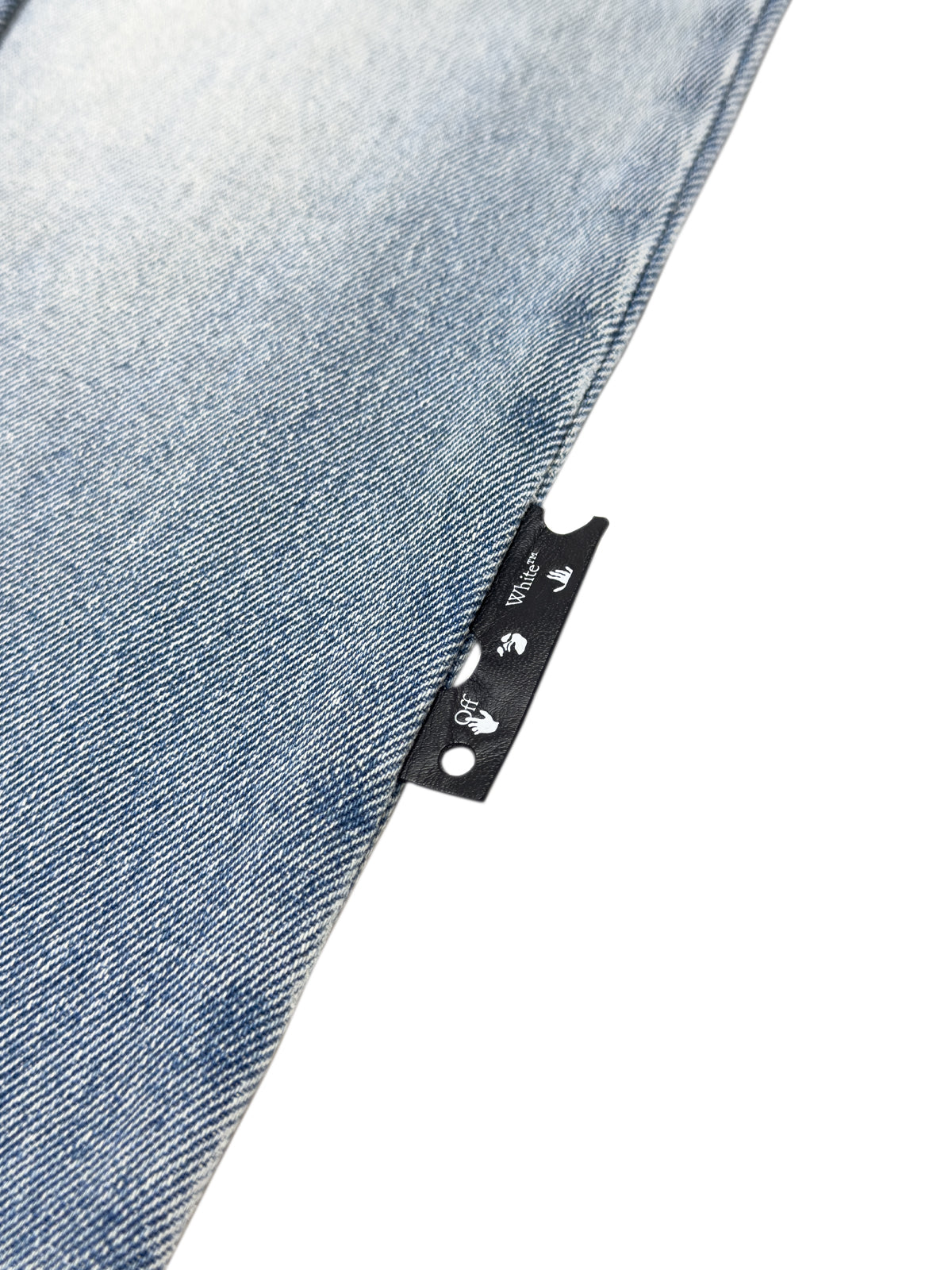 OFF-WHITE FW20 Paperclip Jeans Bleach Wash