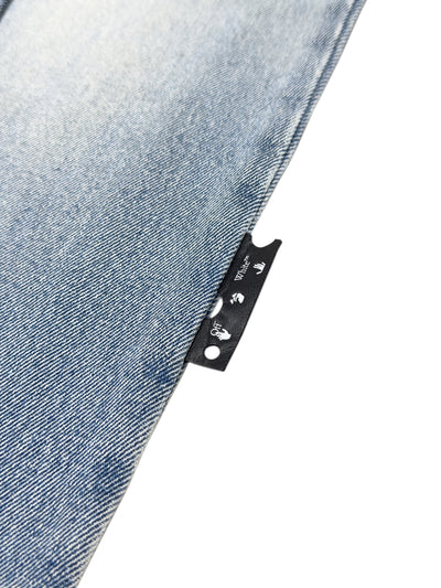 OFF-WHITE FW20 Paperclip Jeans Bleach Wash