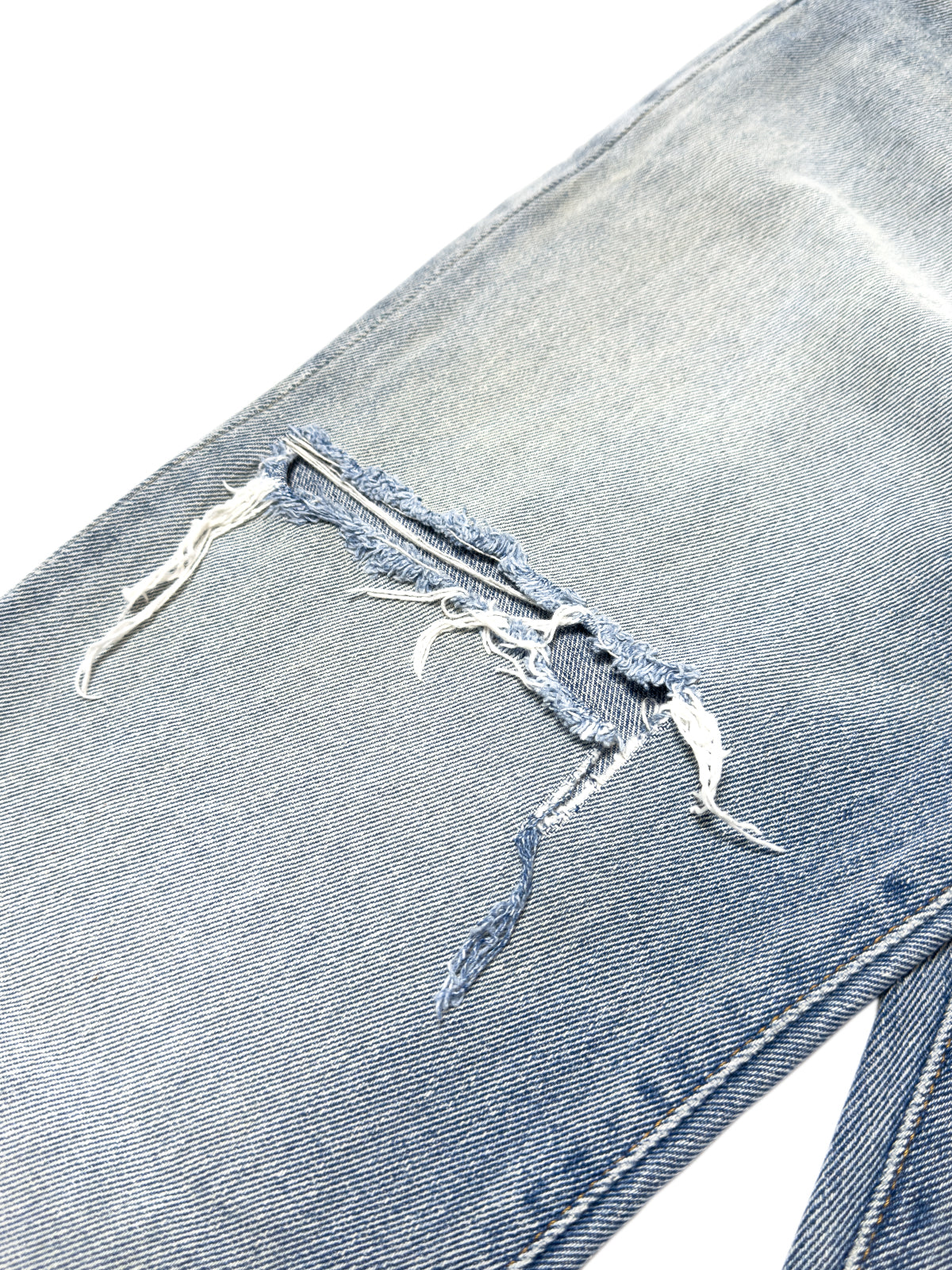 OFF-WHITE FW20 Paperclip Jeans Bleach Wash