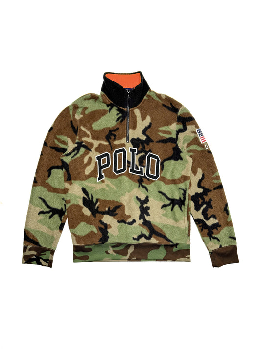 POLO RALPH LAUREN Camo Fleece Half-Zip Pullover