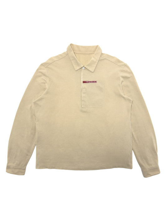 Prada Polo long sleeve beige