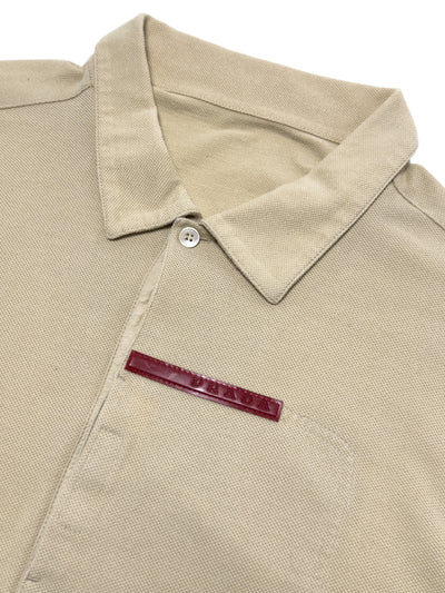 Prada Polo long sleeve beige