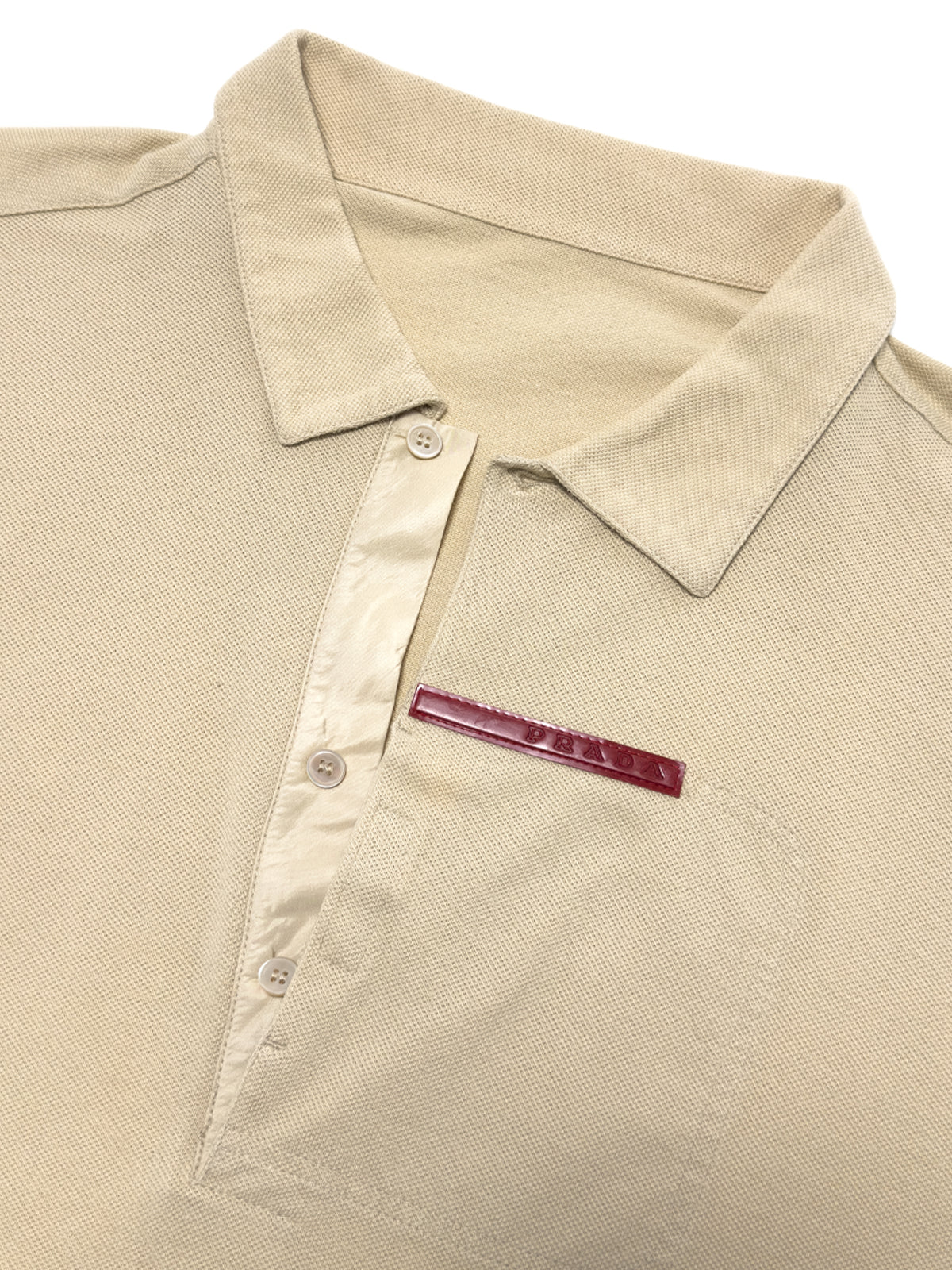 Prada Polo long sleeve beige