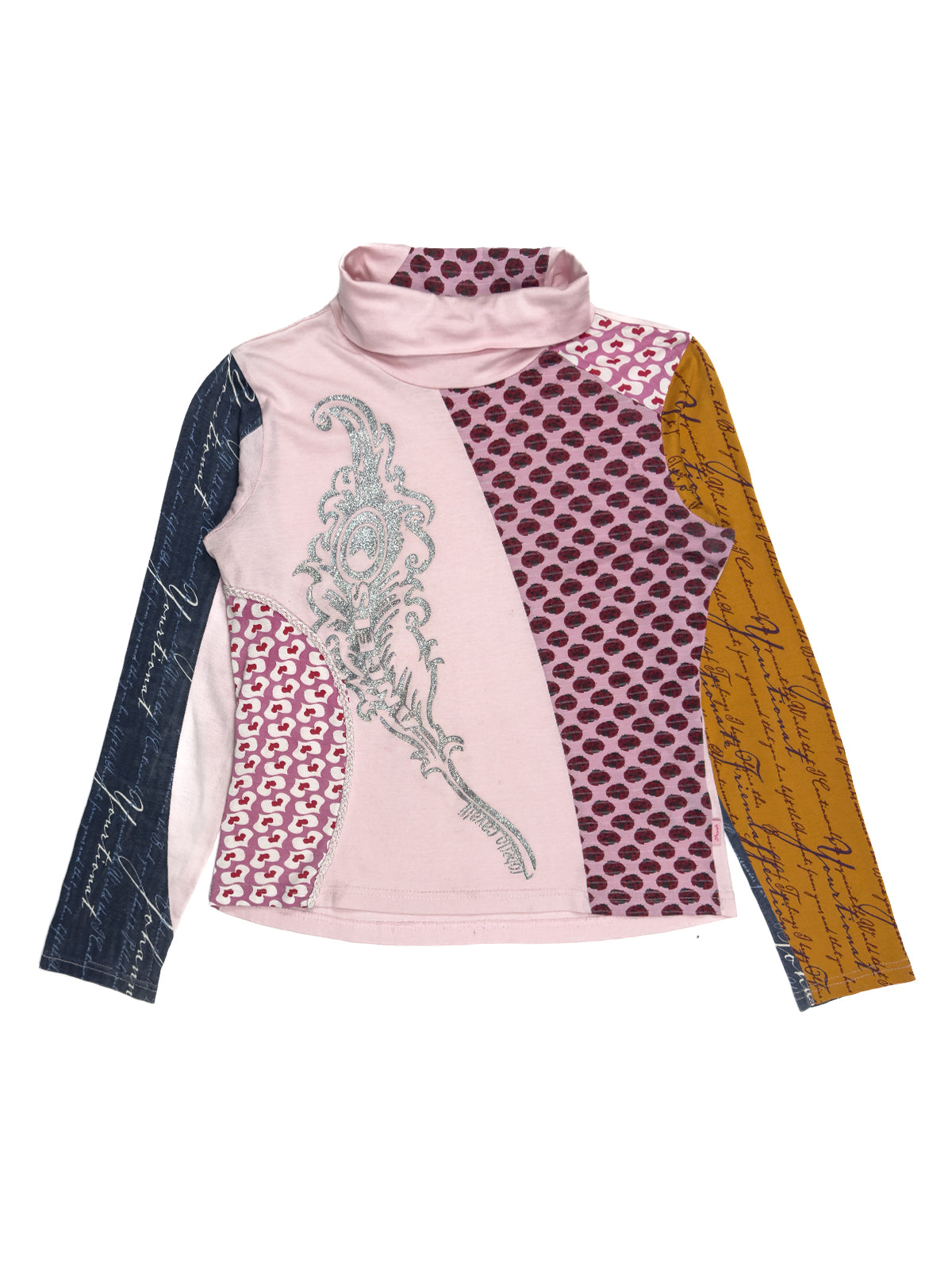 Angels 2004 Patchwork Turtleneck Top