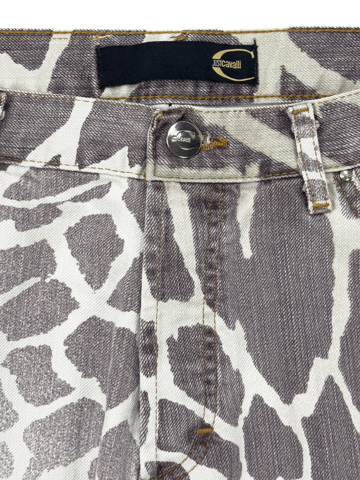 Just Cavalli Giraffe Print Jeans