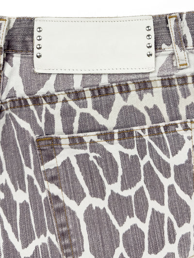 Just Cavalli Giraffe Print Jeans