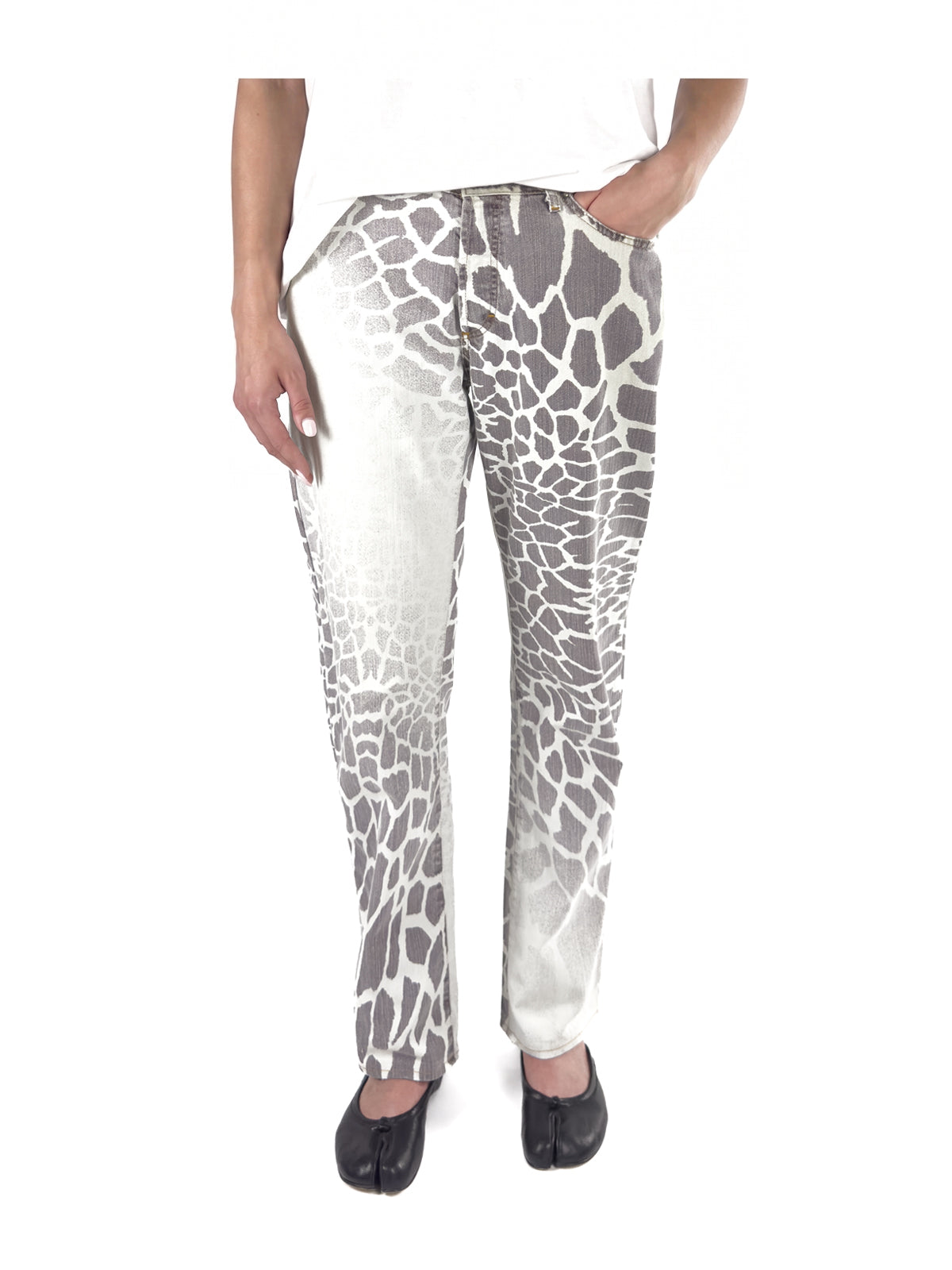 Just Cavalli Giraffe Print Jeans